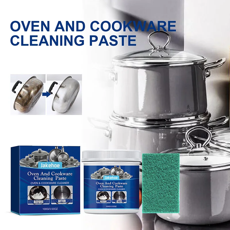 100g Stainless Steel Cleaning Paste Pot Rust-Removing And Stain-Removing Pot Bottom Black Scale Multifunctional Cleaning Paste image 3
