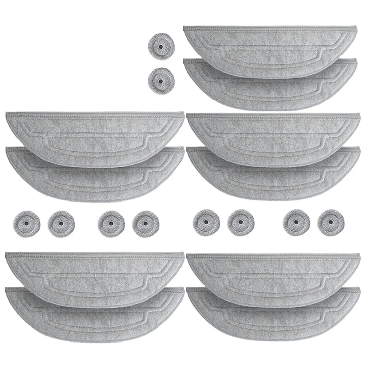 20PCS Mop Cloths for S8 MaxV Ultra G20s Robot Vacuum Cleaner Replaceable Parts Washable Cleaning Brush Rag