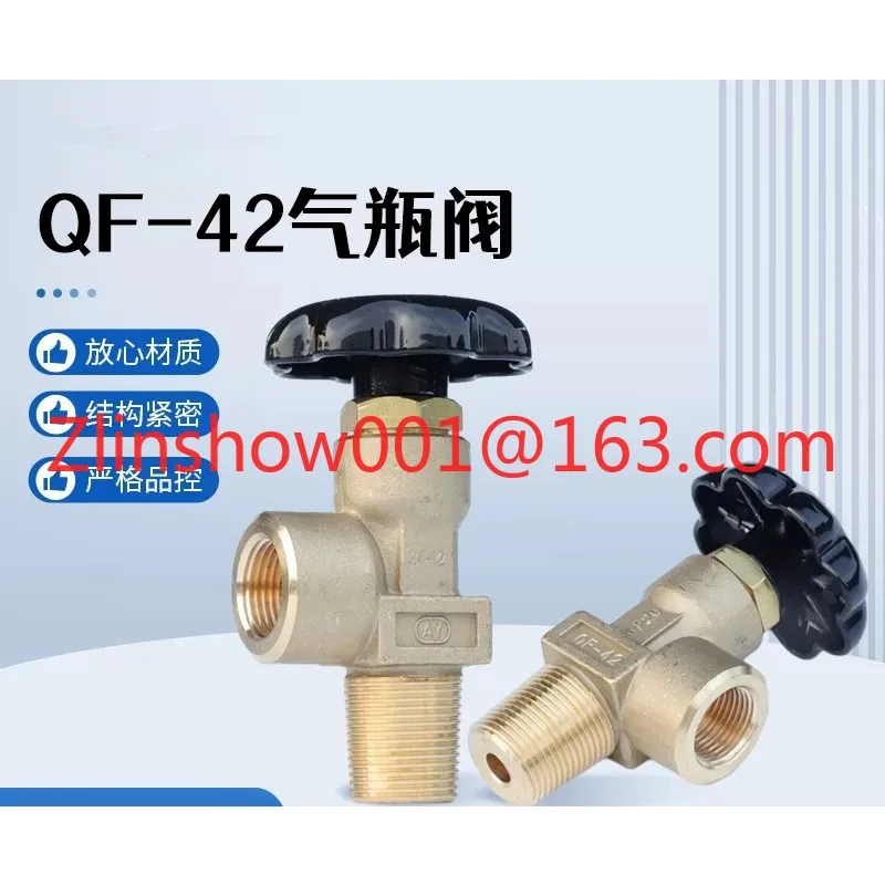 Oxygen/Nitrogen/Argon/Hydrogen/Carbon Monoxide/Air Cylinder High Pressure Gas Cylinder Valve Safety Accessories All Copper Valve