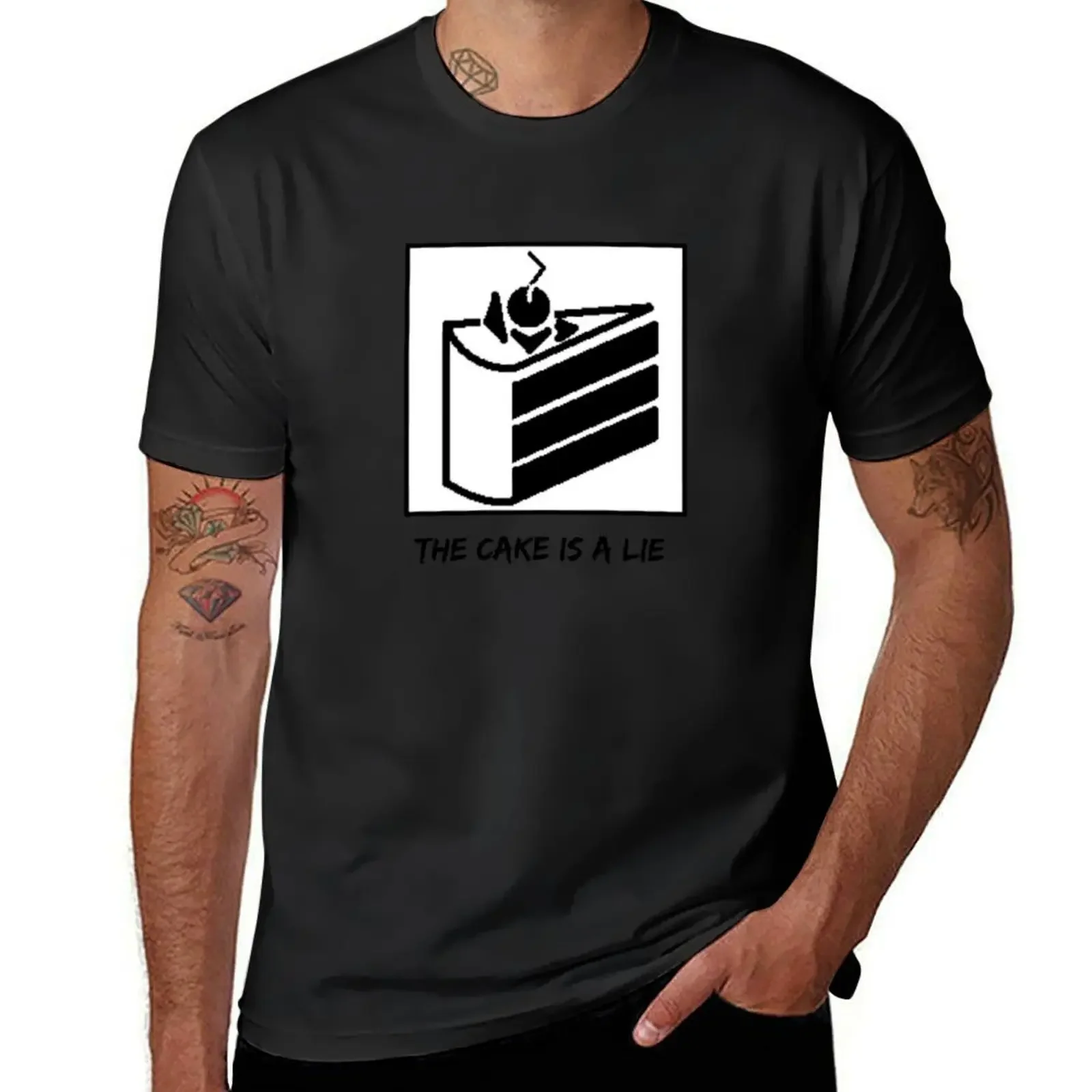 The Cake is a Lie ;( T-Shirt plus size clothes custom shirt customs mens t shirt