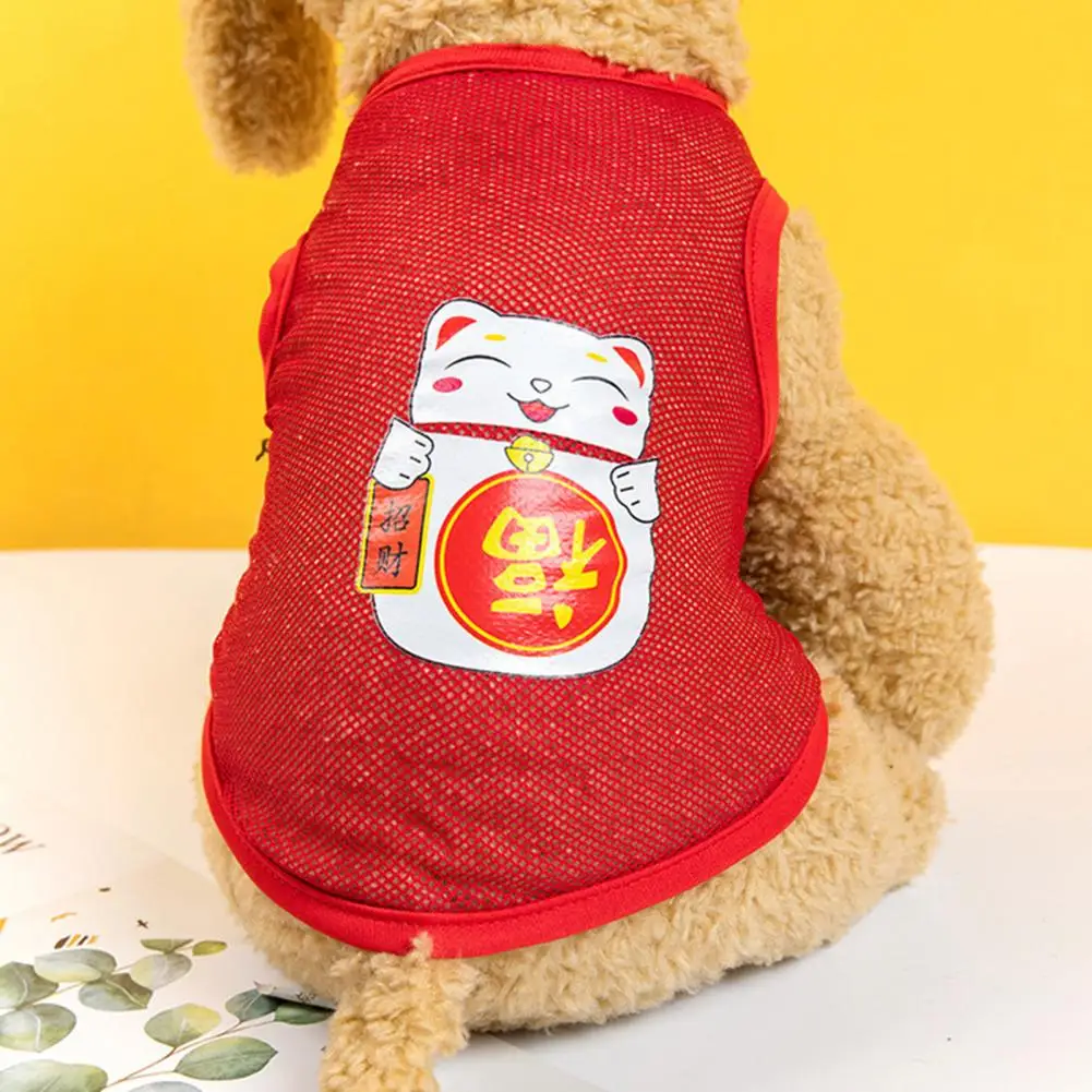 Summer Dog Vests Two-legged Round Neck Adorable Puppy Blouse Air Permeable Tear-Resistant Vibrant Color Pet Clothes For Home