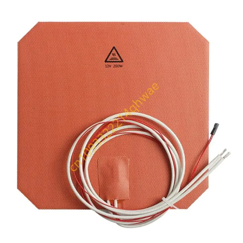 

220x220mm 200W 12V Flexible Silicone Heater for Anycubi 3D Printers Heated Bed