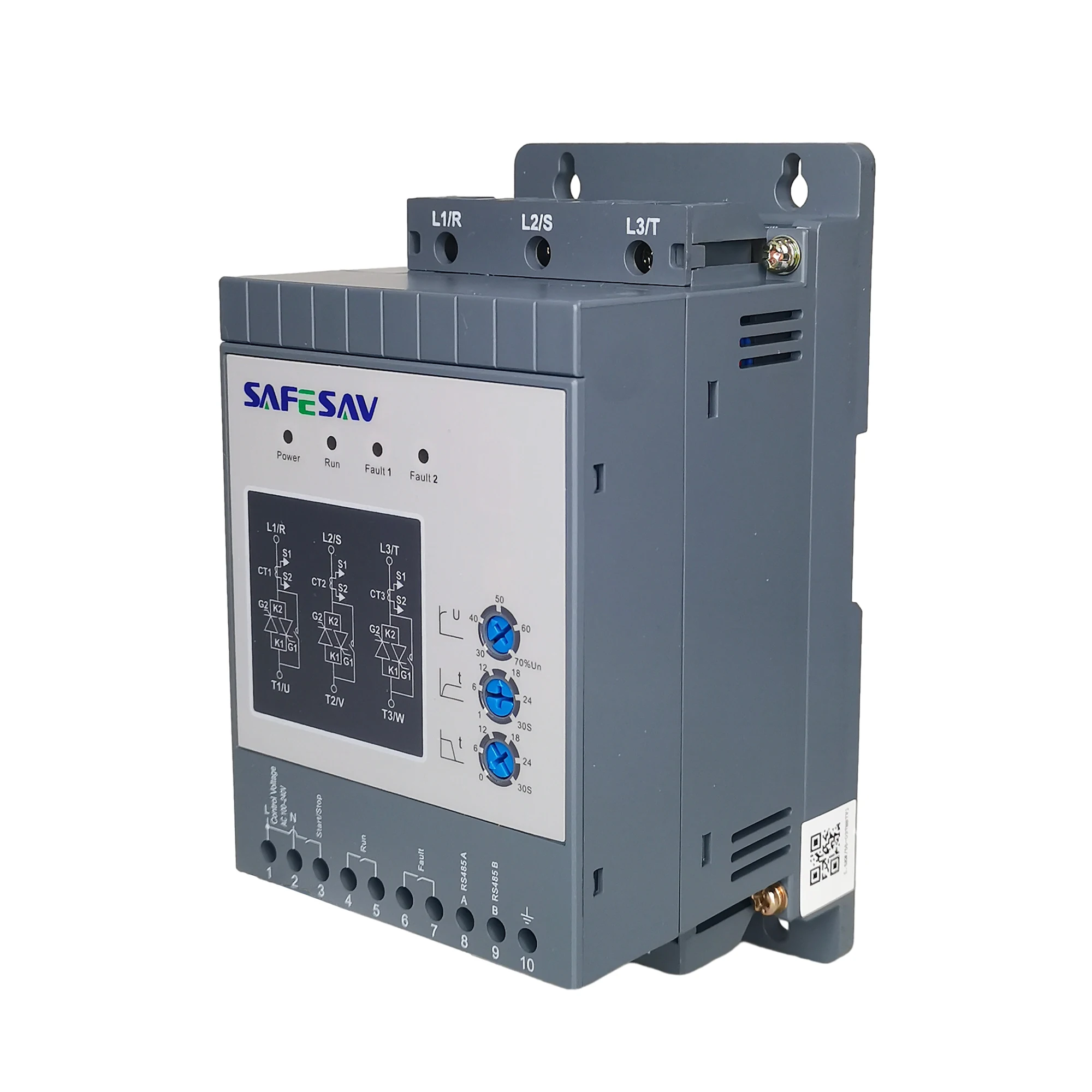 Heavy Duty Industrial 110KW 3 Phase SSR Soft Start Module with Heat Sink Overload Current Protection Soft Starter