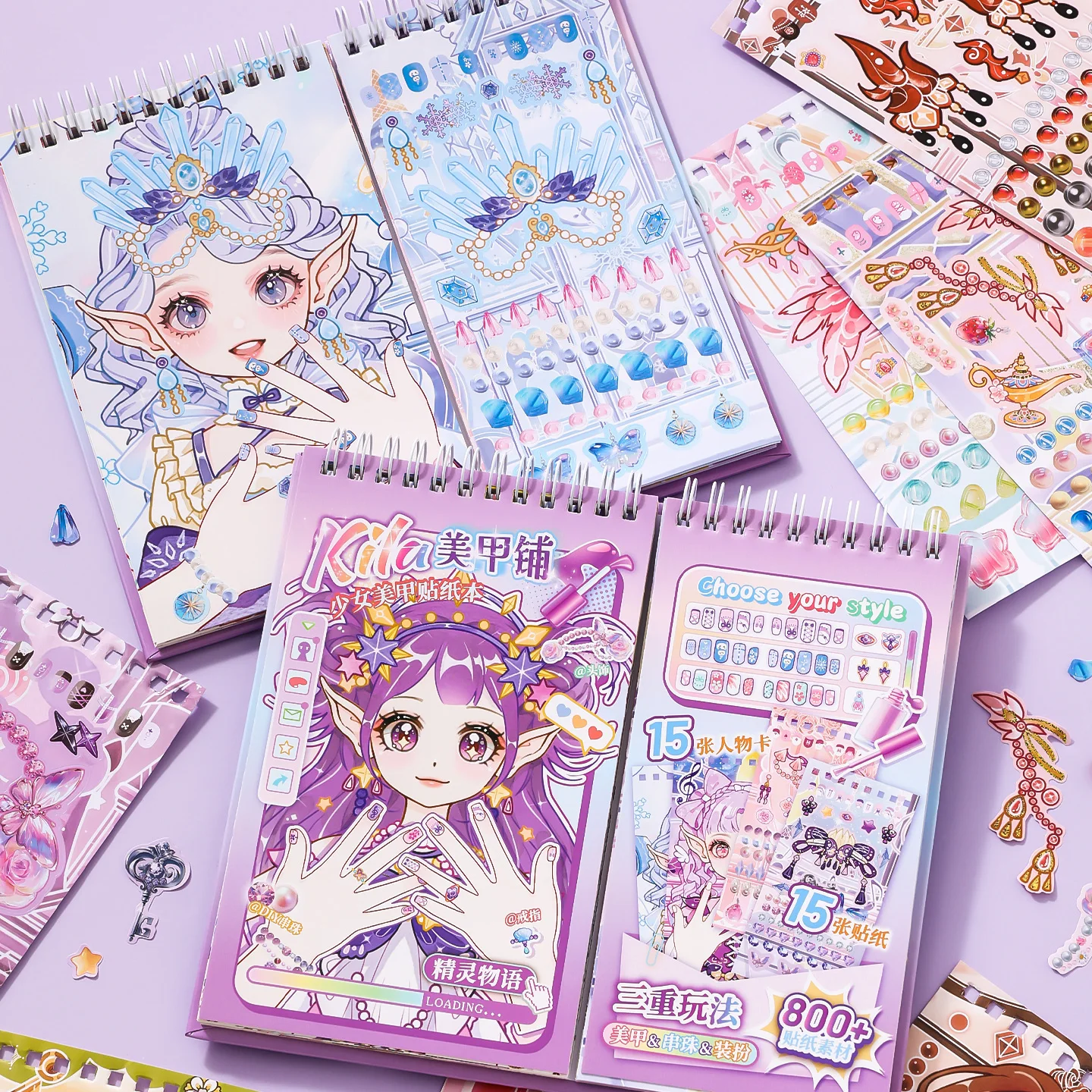 

30 листов Kawaii наклейки для ногтей книга ручной работы DIY коллаж эстетический материал наклейки для высечки милые декоративные наклейки для скрапбукинга