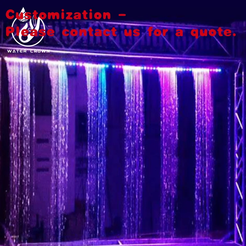 

на заказ.Цифровой занавес-водопад, подходит для внутренних и наружных банкетов, отелей и других крупномасштабных даже