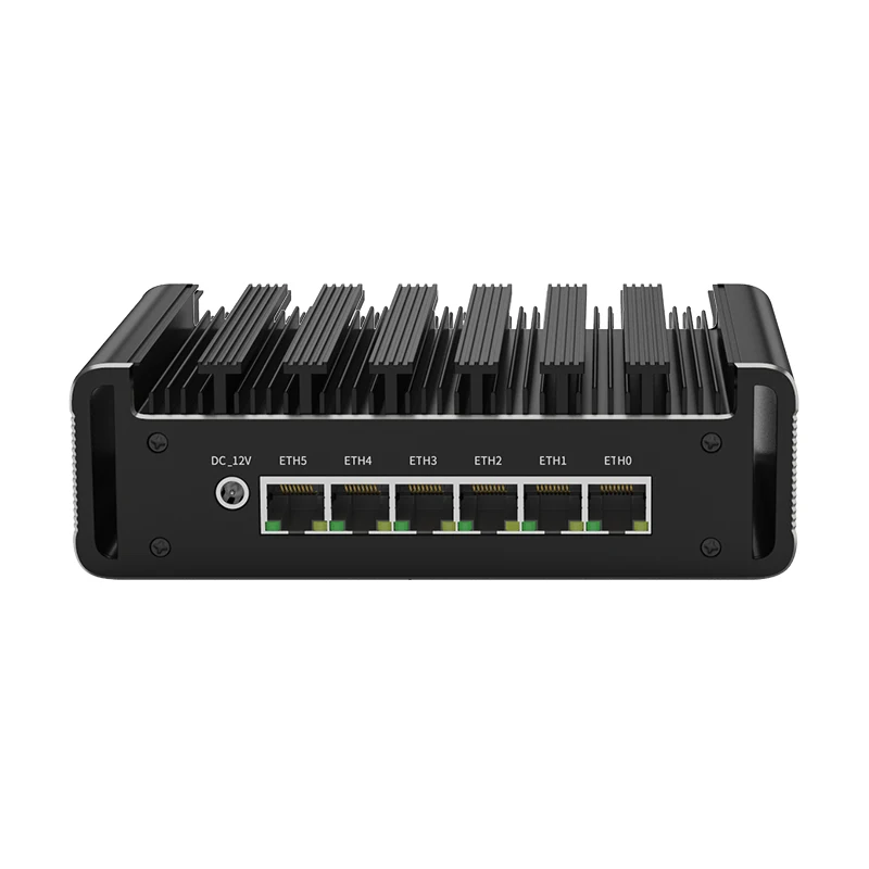 جهاز حماية جدار الحماية من Fanless Mini Intel N100 ، 6x x G ، i226 ، dddr5 ، NVMe ، RJ45 ، COM ، OPNsense ، Windows 11 ، الجيل الثاني عشر