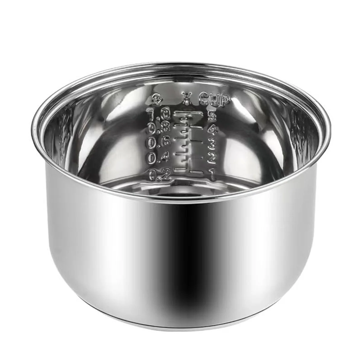 A56X 304 Stainless Steel Rice Cooker Inner Bowl for Zojirushi NS-TSC10 (5.5cups) Multi-Cooker Replacement Inner Po