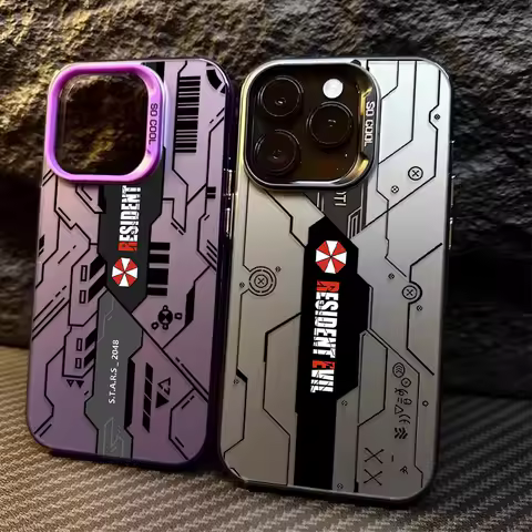 Residents Evils Crisis Pattern Matte Hard Case for iPhone 16 16E SE4 15 14 13 12 11 Pro Max XS X XR Plus 8 7 SE 2020 PC Cover