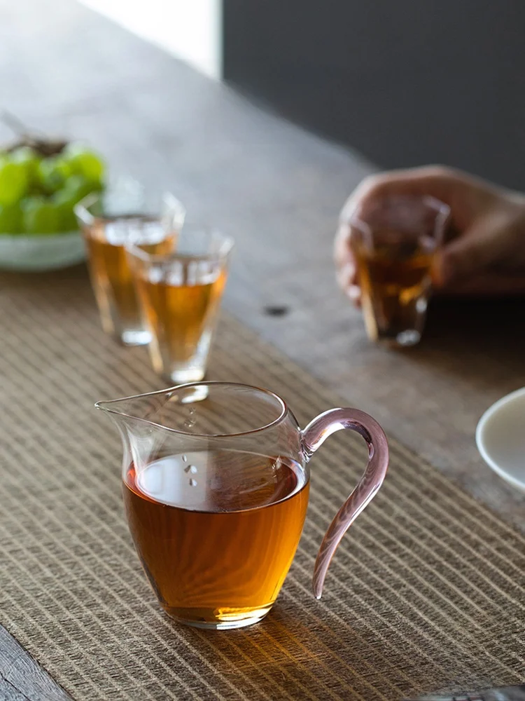 

Thiened Glass Transparent Tea Brewing Filter Tea Set JOJOS L Pght Public Reasonable Cup Heat Resistant Tea Tools