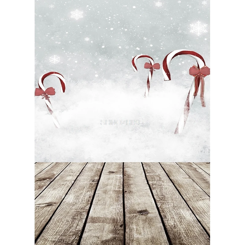 SHUOZHIKE Weihnachten Thema Fotografie Hintergrund Schneemann Weihnachtsbaum Kulissen Für Foto Studio Requisiten ZLSY-60