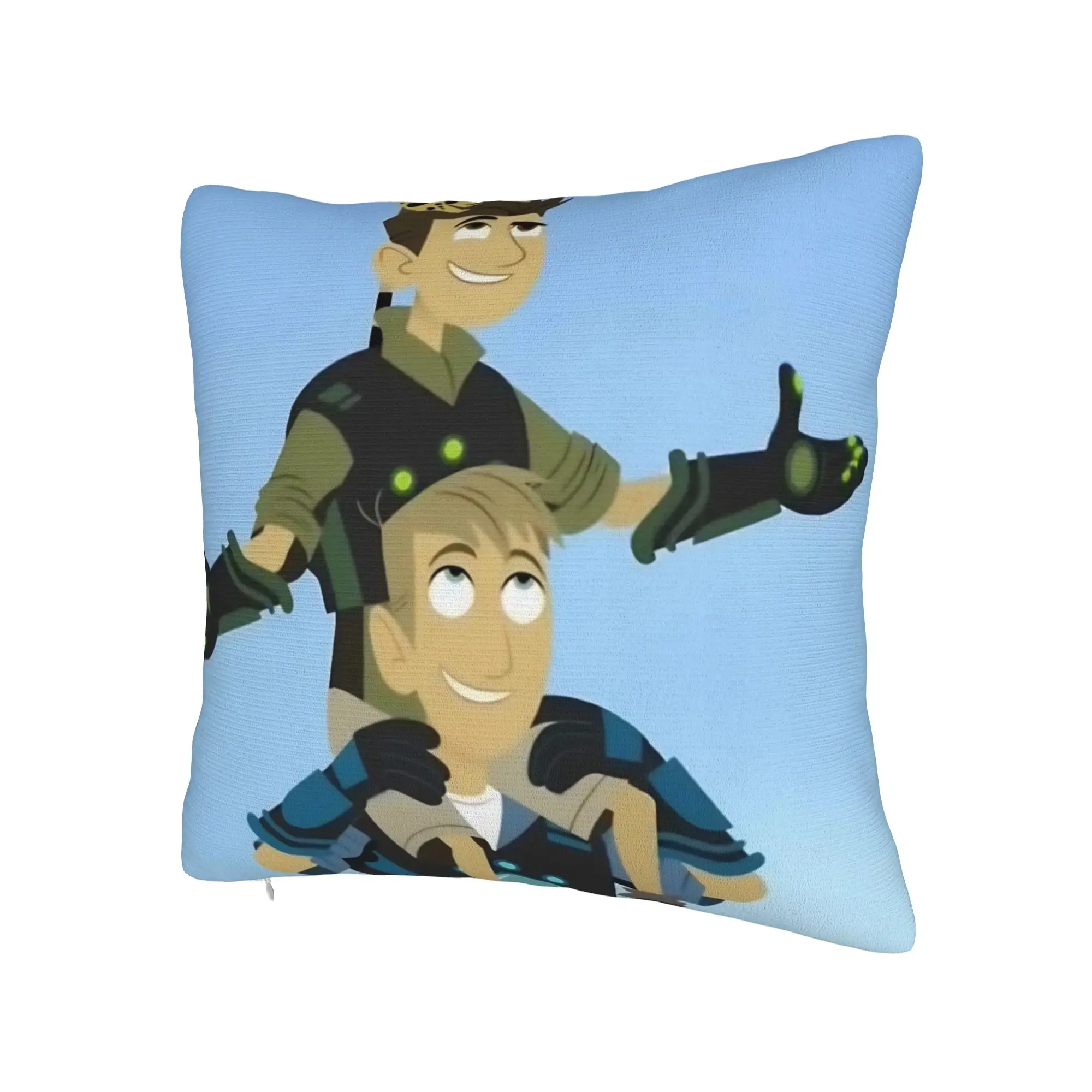 Decorative Pillowcase Wild Kratts Cartoon Merchandise Seater  Throw Pillow Case Cover Square Multi Size