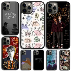 Young Royals Case For iPhone 16 11 12 13 14 15 Pro Max Cover For iPhone 16 13 12 Mini XR X XS Max Plus SE 2020