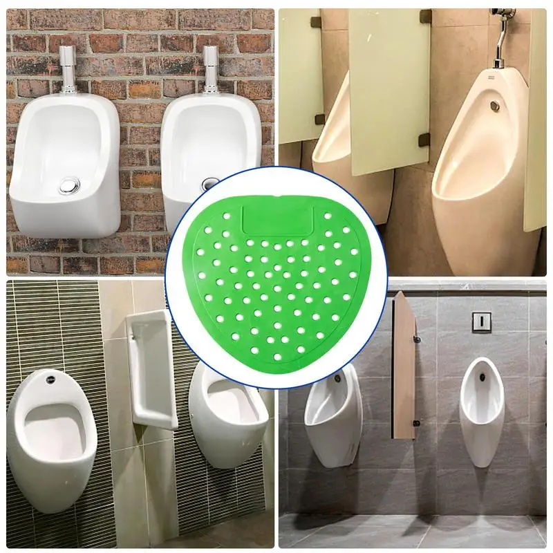 10pcs Anti-microbial Men Urinal Deodorant Mats Urine Bucket Sanitary Smell Remover Pads Deodorising Urinal Screen Mat