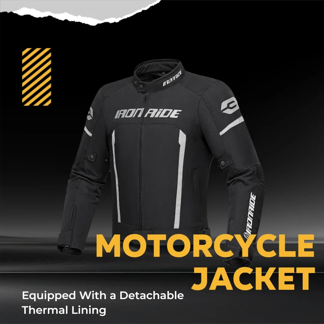 

Four Season Wearable Motorcycle Jacket With Wear-Resistant And Anti Fall Built-In Protective Device