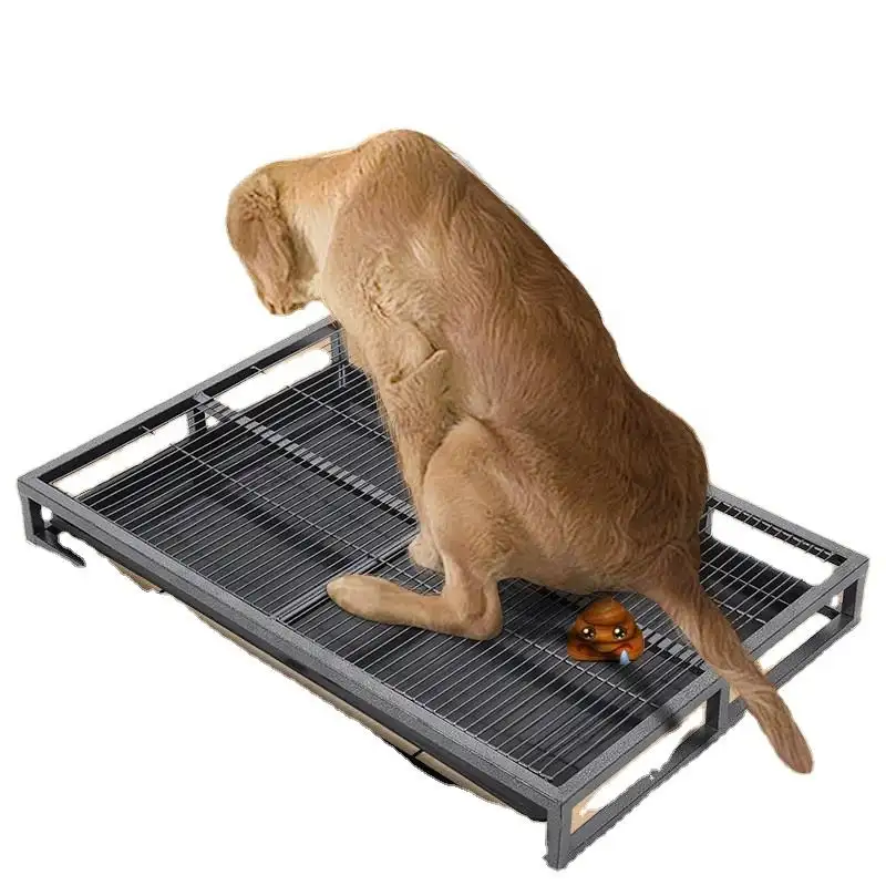 Stainless Steel Dog Litter Box, Anti-Bite, Indoor Potty Training Tray.