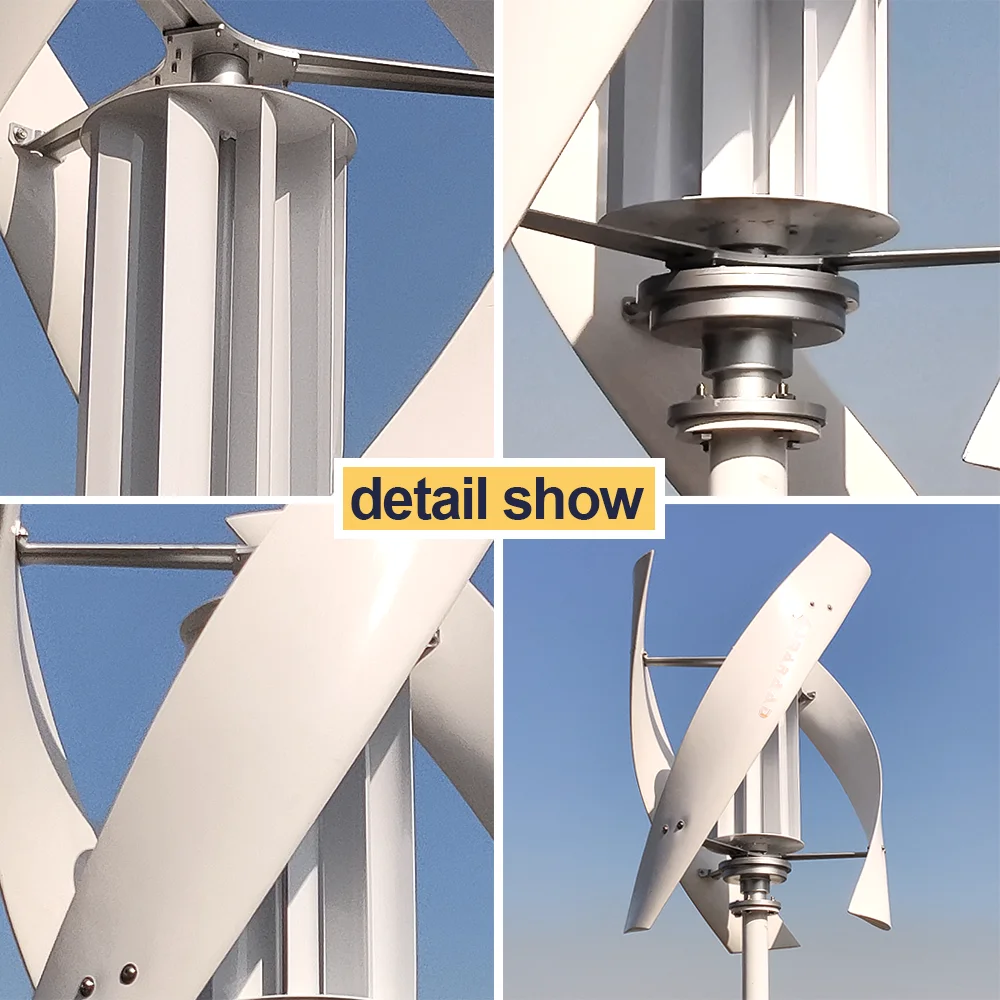 5KW Wind Generator For Home 5000Wl Vertical Wind Turbine Windmill 12v 24v 48v Power Generator Water Turbine Camping No Vat