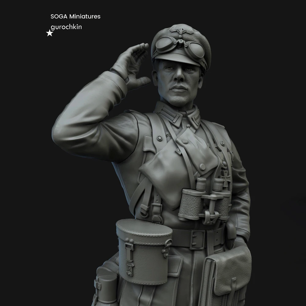 GK1/35 World War II Soldier Resin Model Spot Soldier Military Theme White Mold