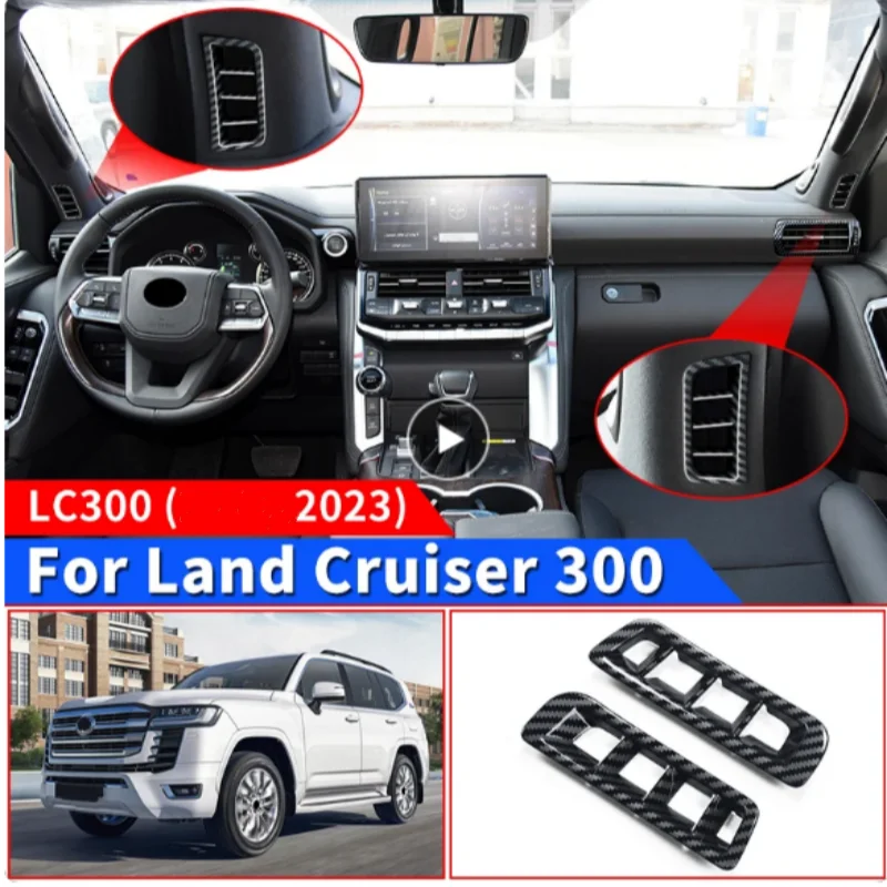 

For Toyota Land Cruiser 2023-2024 Air Conditioning Vent Decoration Protective Sticker LC300 Interior Accessories Tuning