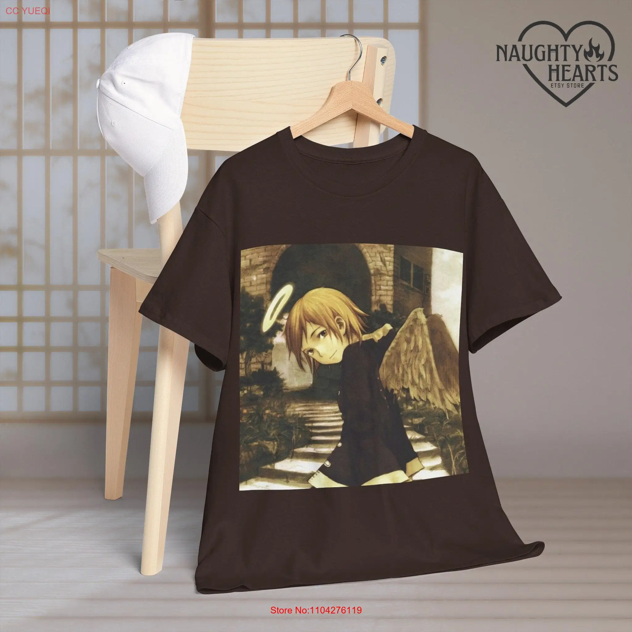 Haibane Renmei T Shirt Angel Wings for Your Soul Vintage Anime Rakka fantasy s long or short sleeves