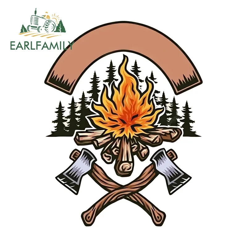 

EARLFAMILY 13cm x 10cm Adventure Camping Funny Car Stickers Bumper Occlusion Scratch Decal VAN Skateboard Vinyl Auto Accessories