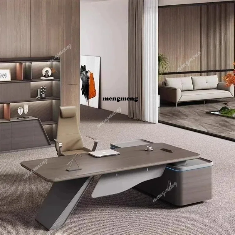 

R Boss Desk Simple Modern Light Luxury Desk Creative Manager Desk Combination Office