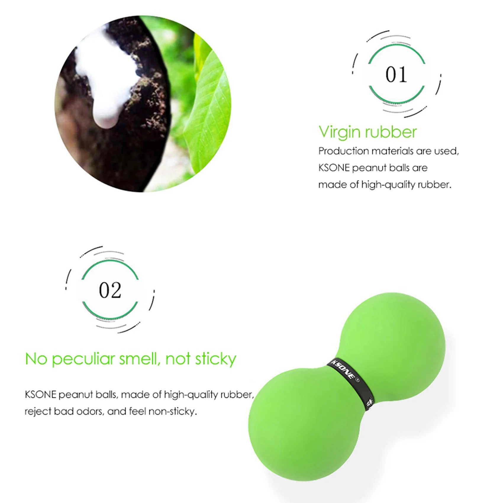

ABUU-KSONE 2Pcs Muscle Relief Massage Ball Peanut Shape Massage Ball For Muscle Pain Physical Therapy,1 & 2