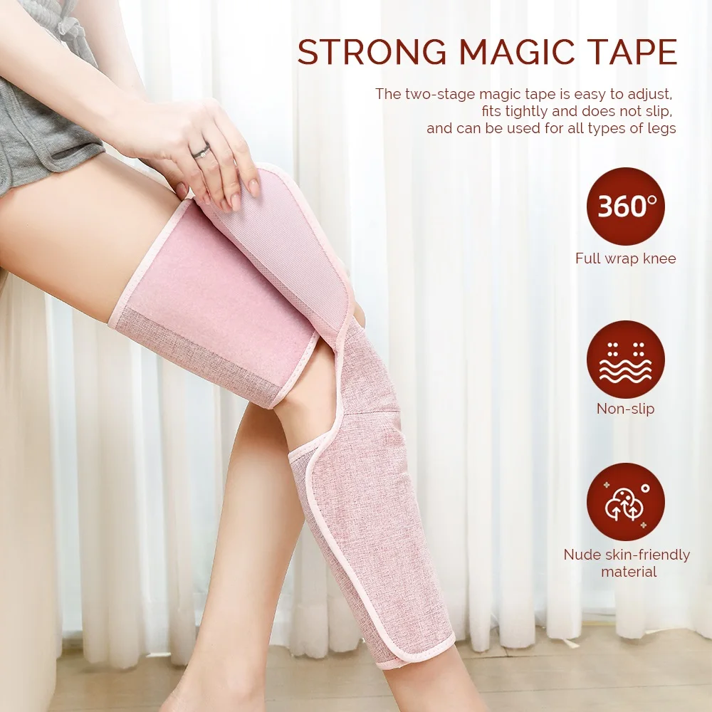 Foreverlily الكهربائية الساق والركبة مدلك لاسلكي الفخذ العجل مُدلك بالاهتزاز ضغط الهواء الساق الاسترخاء العجن مدلك #6