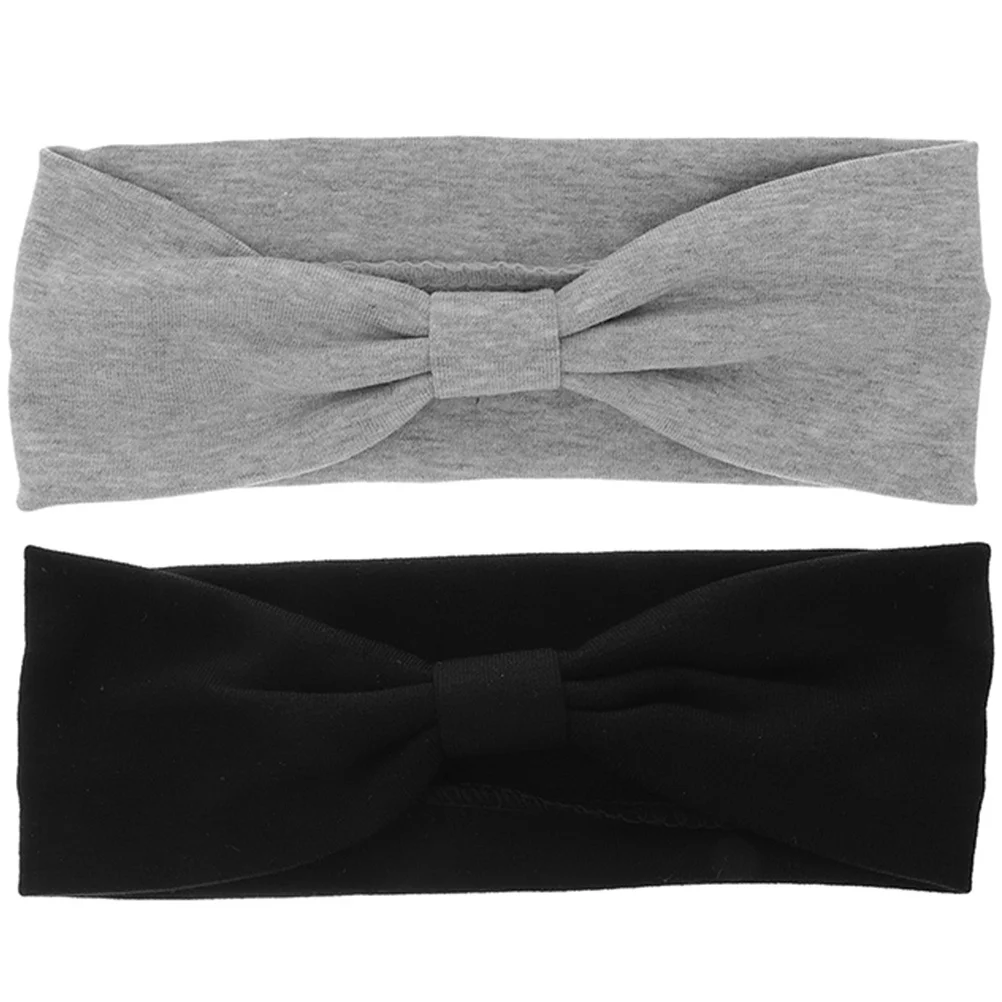 

2Pcs Women Yoga Headband Elastic Knot Breathable Sweatbands for Running and Workout Hairband Fitness Headbands