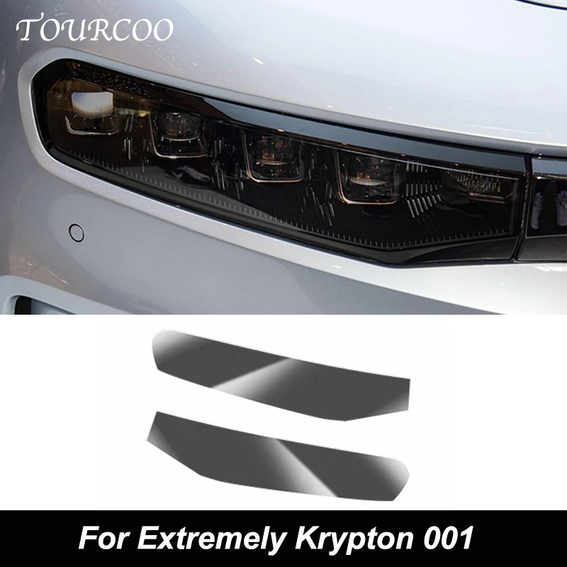 

For Zeekr Krypton 001 TPU Blackened Headlight Taillight Foglight Protective Film Car Modification Color Changing Film