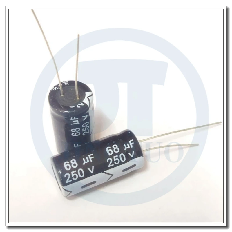 3pcs 68uF250V 250V68uF 68MFD 250WV 13*25mm Radial Aluminum Electrolytic Capacitor