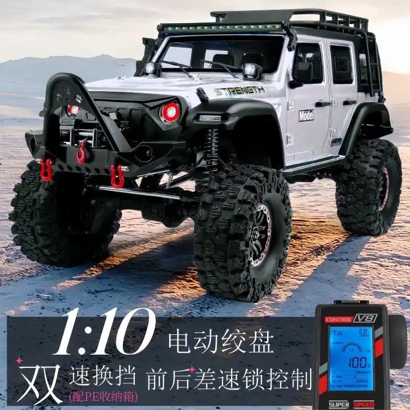 Wltoys 1:10 104006 Electric Remote Control Car 4x4 Off-Road Climbing Vehicle Upgraded With Optional Electric Winch For Boys Gift