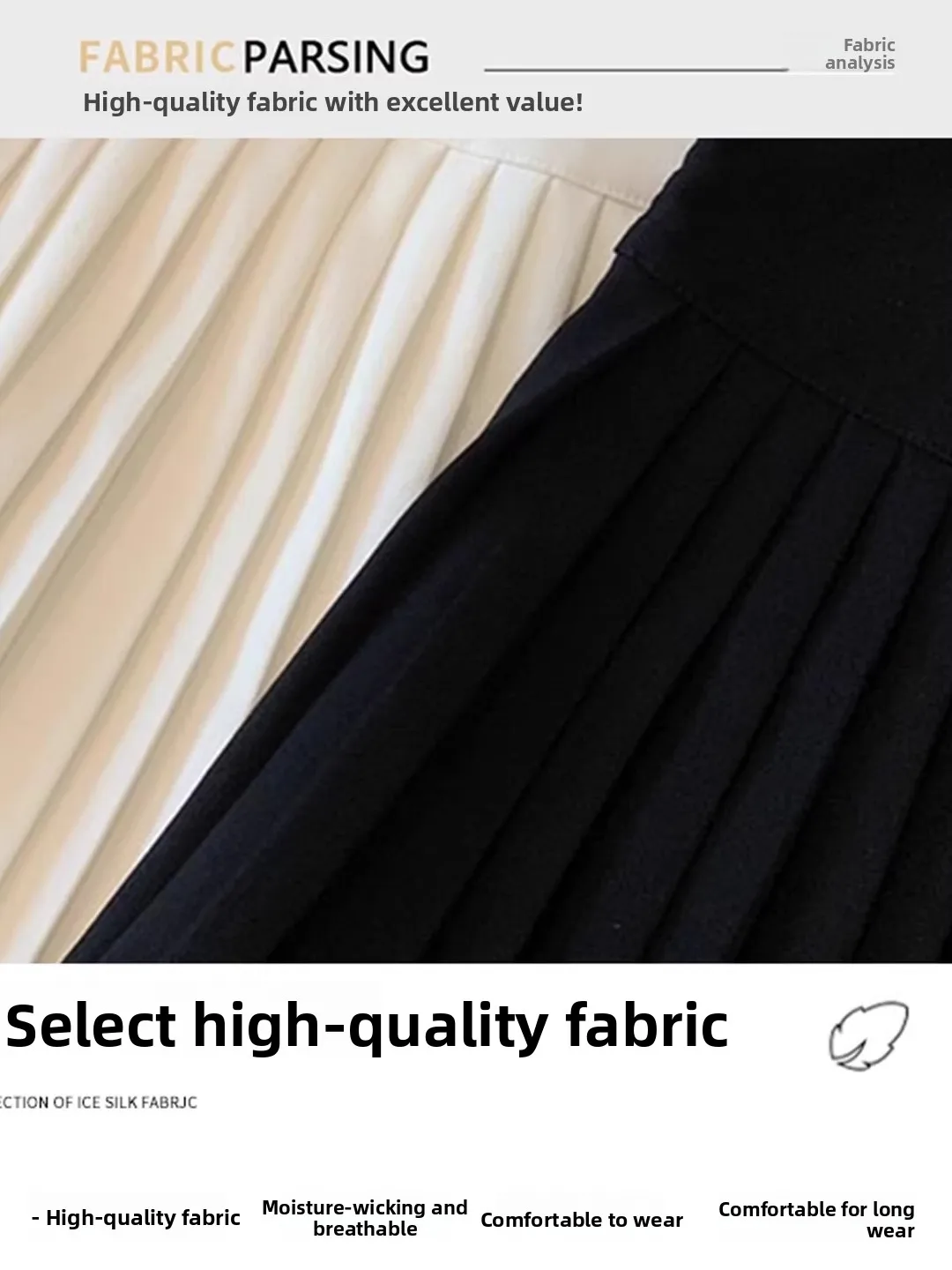 High Waist Thickened Woolen A-Line  Skirt JK Style Autumn Winter New Arrival Slimming Bicolor Pleated Half-length Skirt