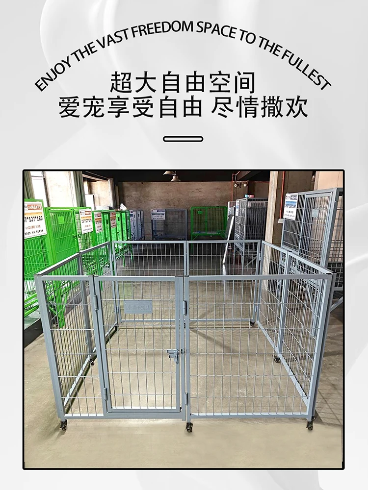 Running cage fence large dog pet dog farm dog cage fence chicken cage home user outside folding alpaca