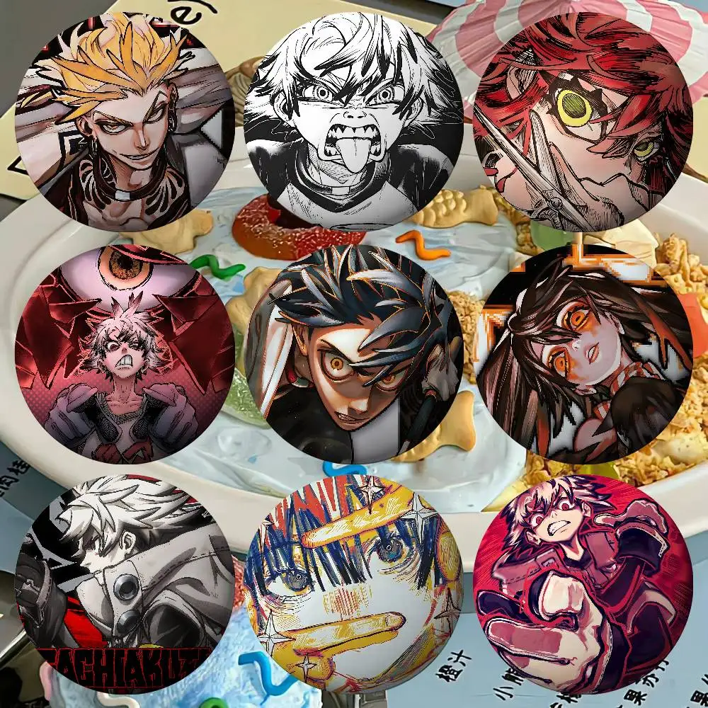 Japanische Anime Manga Gachiakuta Abzeichen Weißblech Soft Button Pin Brosche Metall Abzeichen Custom Schmuck Zubehör Hut Tasche Revers
