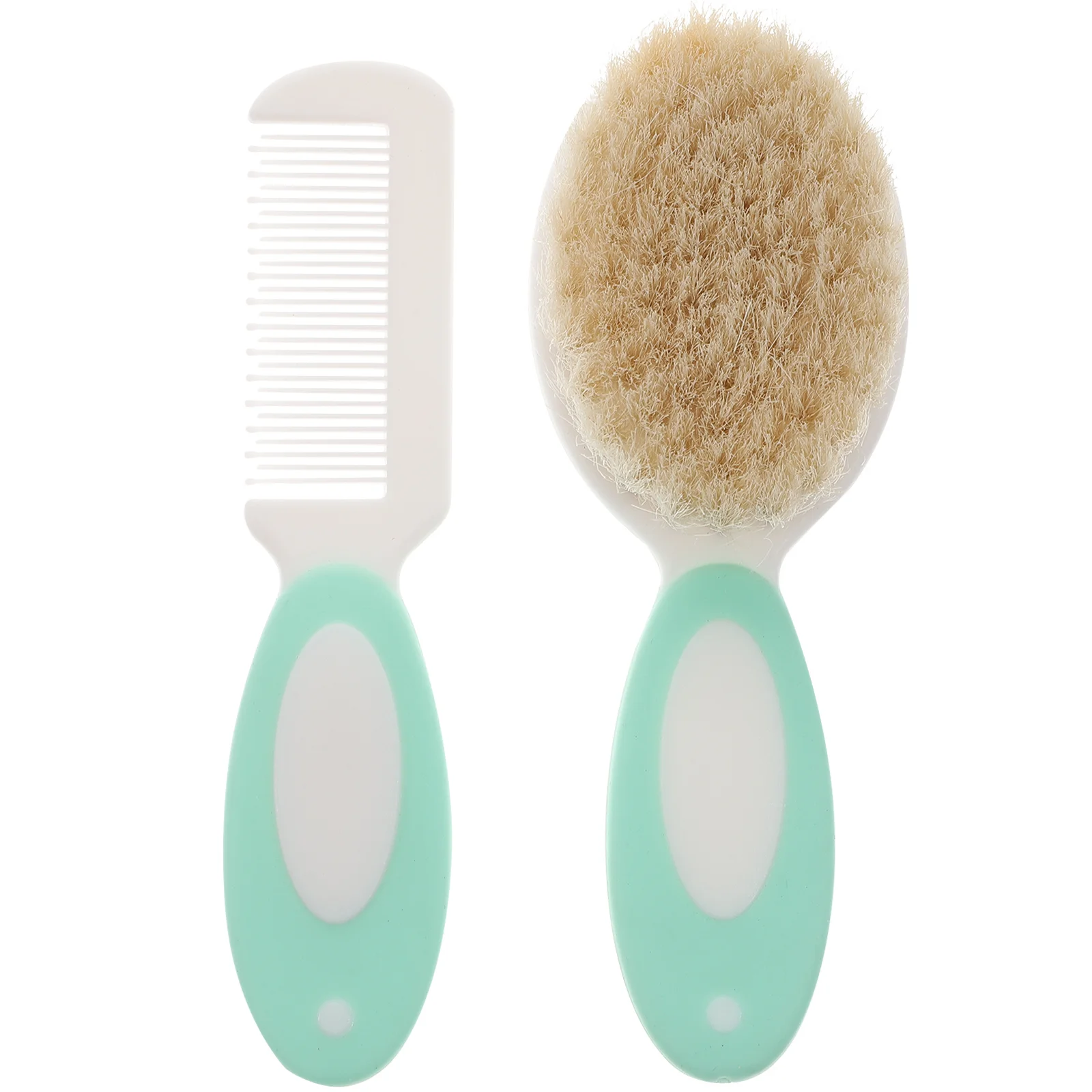 

Wool Brush Set for Baby Kids Newborns Soft Massage Scalp Cleaning Tools Bath Hairbrush Combo Fits Infants Promotes Circulation