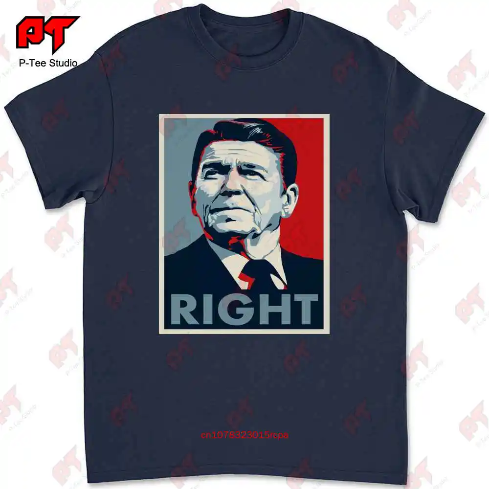 Ronald Reagan Right 1980'S Republican O'Bama T-shirt 2I2Q