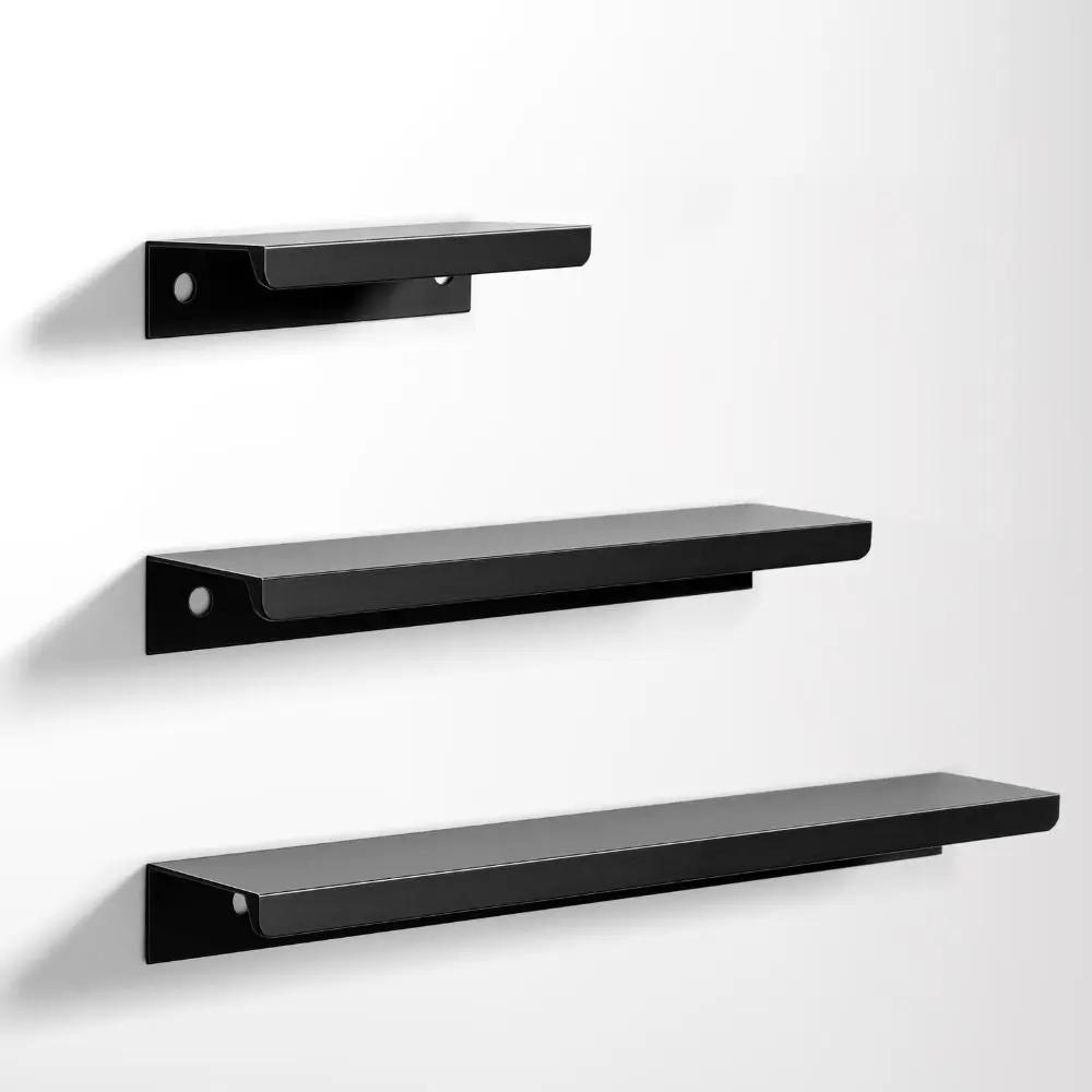 Aluminum Alloy Hidden Cabinet Pulls Modern Hidden Design Drawer Knobs Antioxidant Convenient Cupboard Door Handle