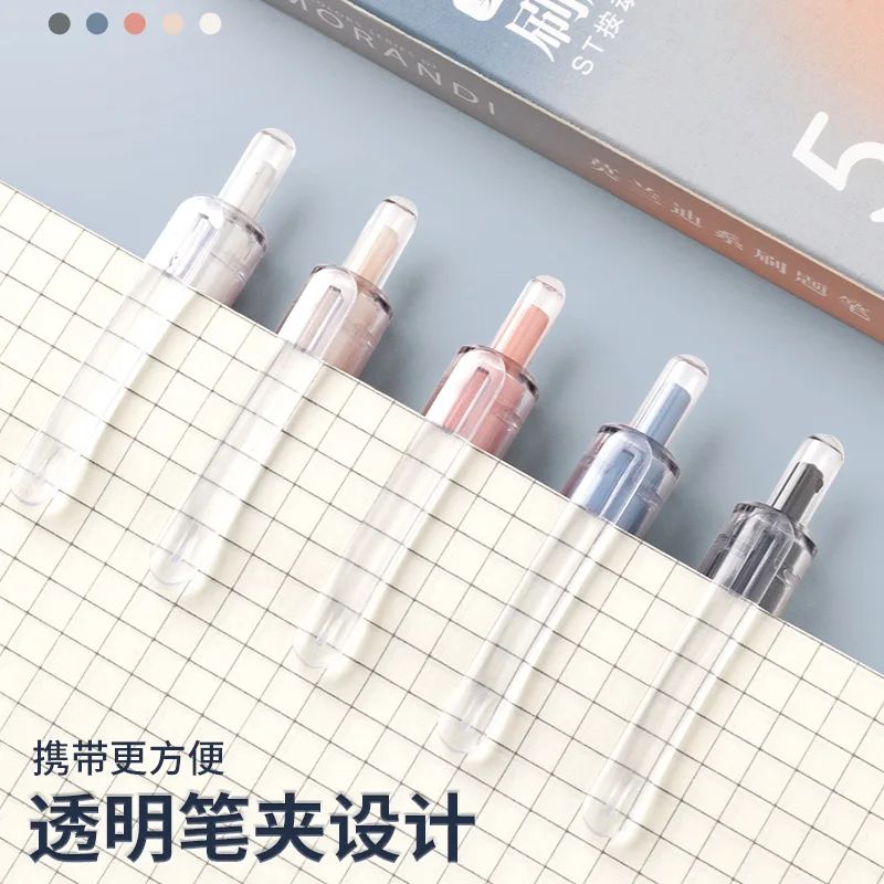Brush Question Pen High Value Quick Drying St Press Neutral Pen Student Test Pen Smooth 0.5 Refill Cute  Pens Gel Pen Set