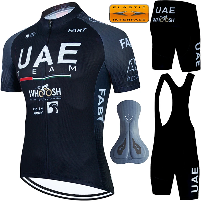 

UAE Cycling 2024 Clothing Men Mtb Male Summer Clothes Man Men's Jersey Suit Bicycle Equipment Shorts Jacket Uniform Blouse Set