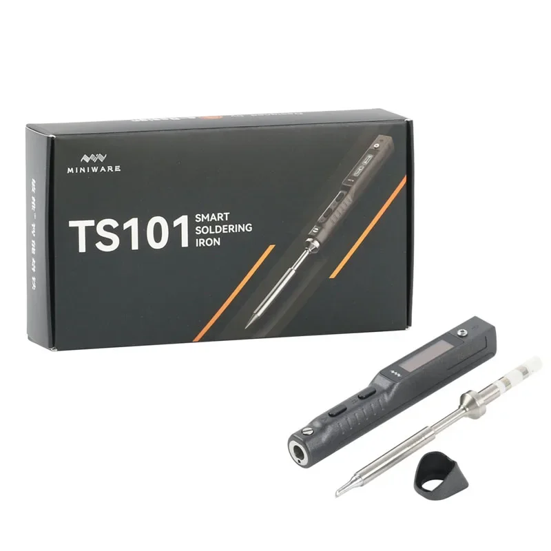 Original Mini TS101 Digital Electric USB Smart Adjustable Soldering Iron Set 65W LCD Programmable Power TS100 Upgraded