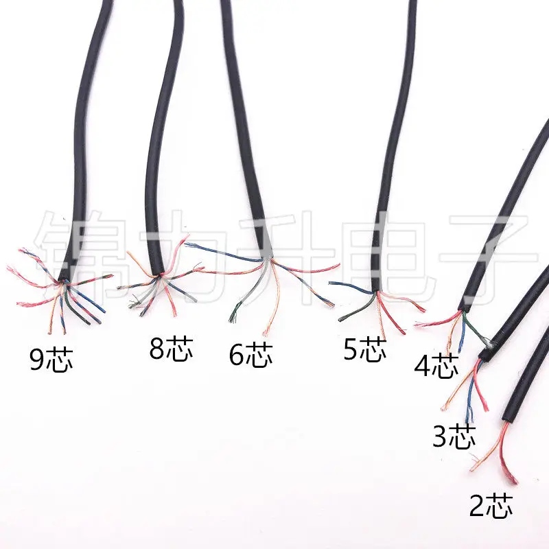 Cabo de Fone de Ouvido Bluetooth Sem Fio DIY, Fio Esmaltado Multicore, Fio Revestido, Fio Isolado, 2-3-4-5-8 Núcleos 1M