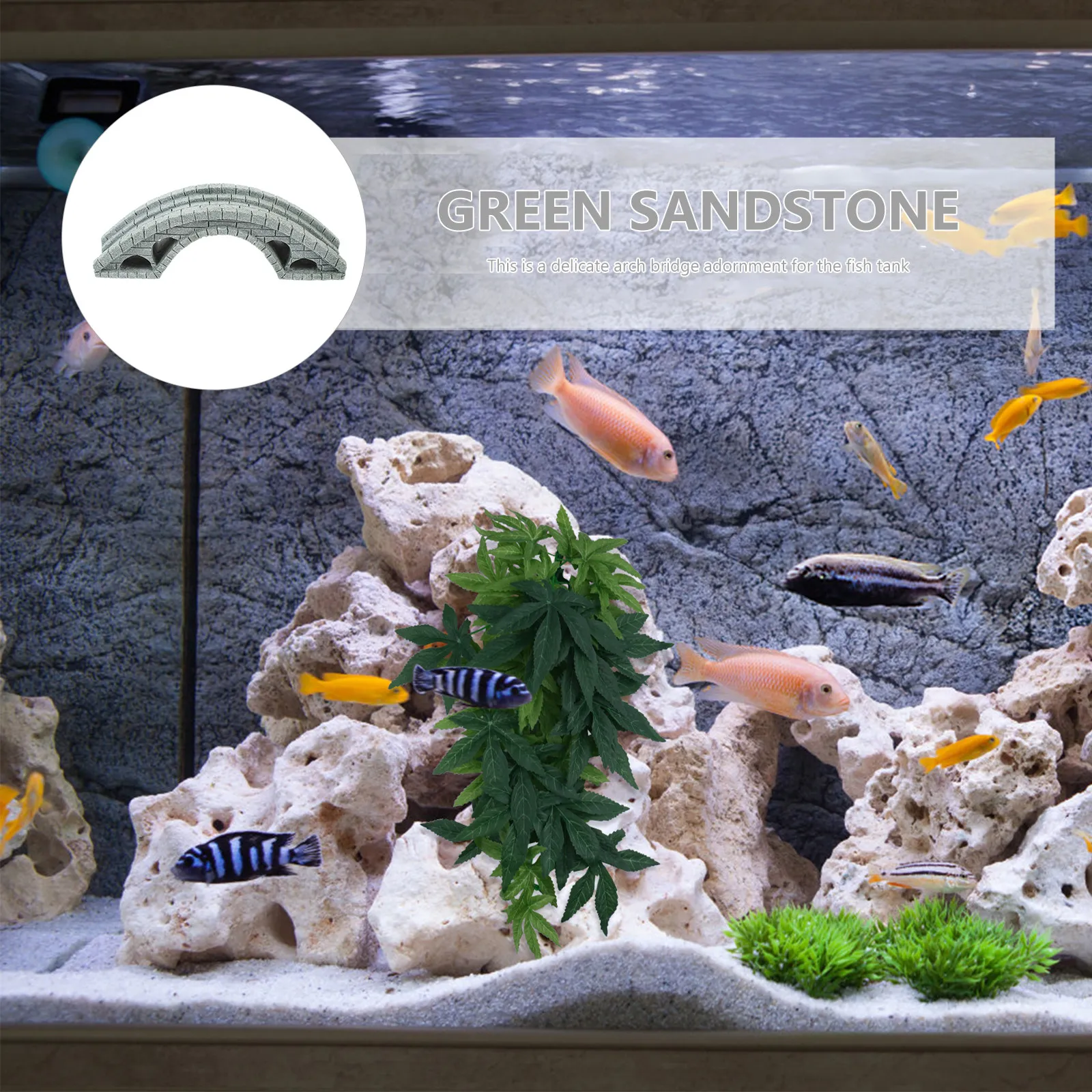 Bridge Decor Miniature Vintage - Aquarium Fish Bridge 评论和价格