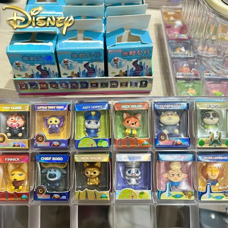 

Подлинная Disney Zootopia Judy Fox Nick Bogo ‌ Милый мультфильм аниме модель украшения рисовое зерно кукла слепая коробка игрушки подарки на день рождения