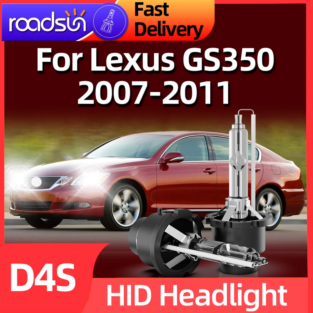 

Roadsun 2PCS D4S HID Headlamp Car Headlight Auto Lamp 6000K 12V 35W For Lexus GS350 2007 2008 2009 2010 2011