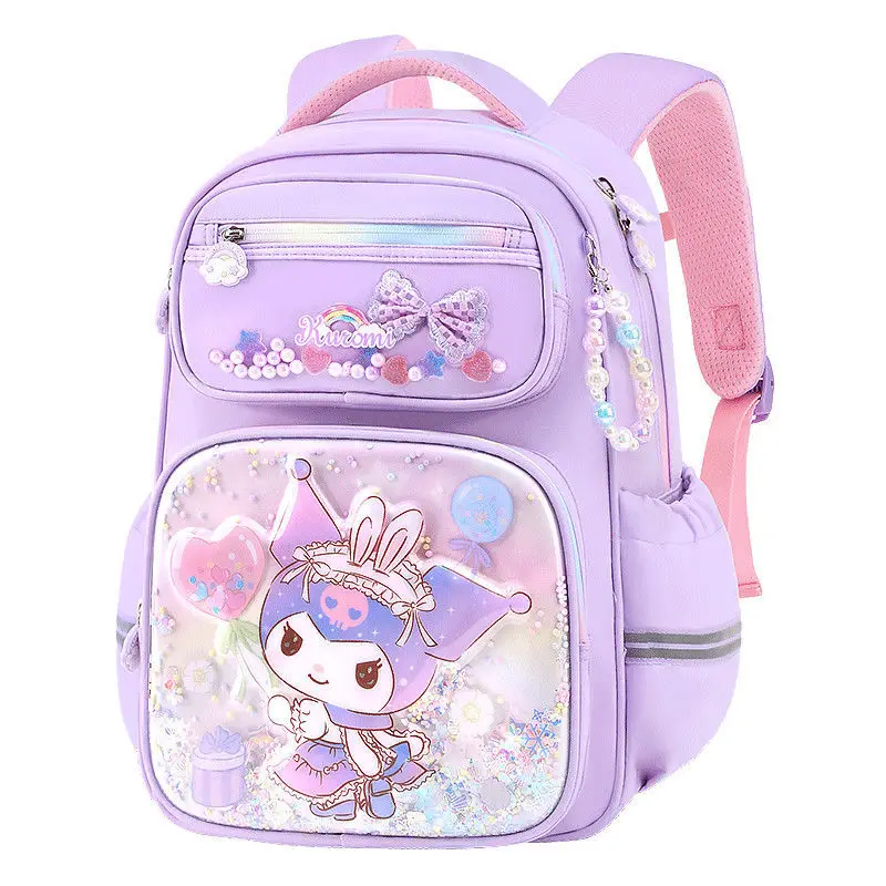

Sanrio School Backpack for Student Woman Girl Kawaii Hello Kitty School Bag Large Capacity Waterproof Cute Cartoon Printing