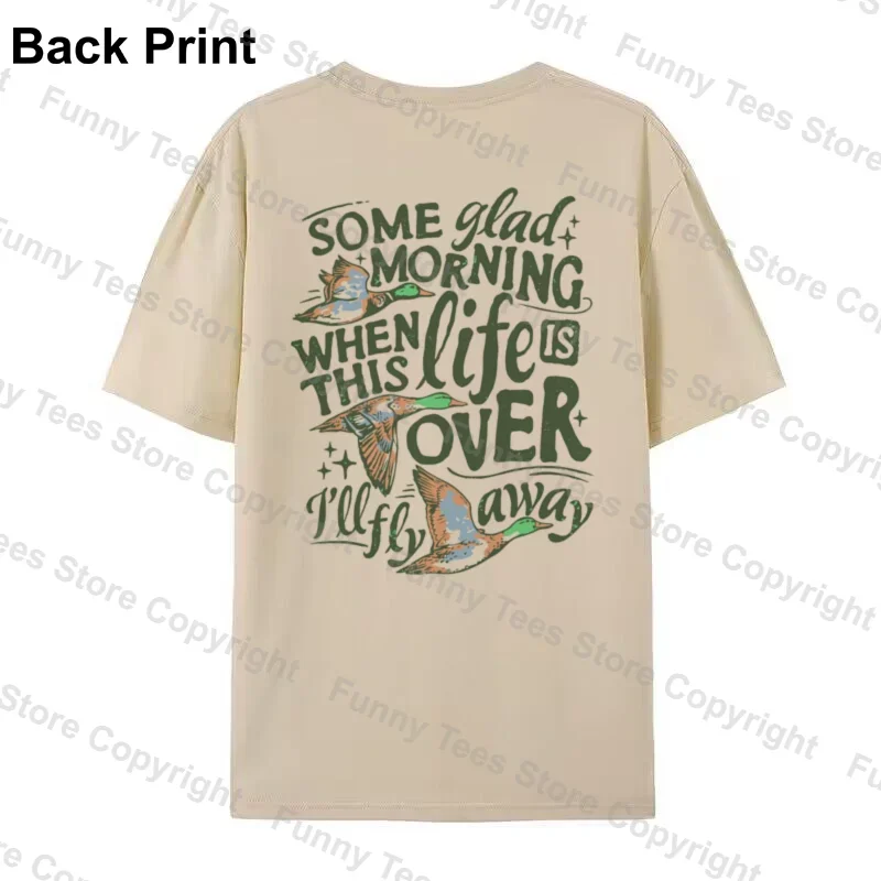 I'll Fly Away Gospel Hymn T-Shirt Faith Inspirational T Shirt Vintage Christian Country Music Tee Shirt Women Men Religious Tops