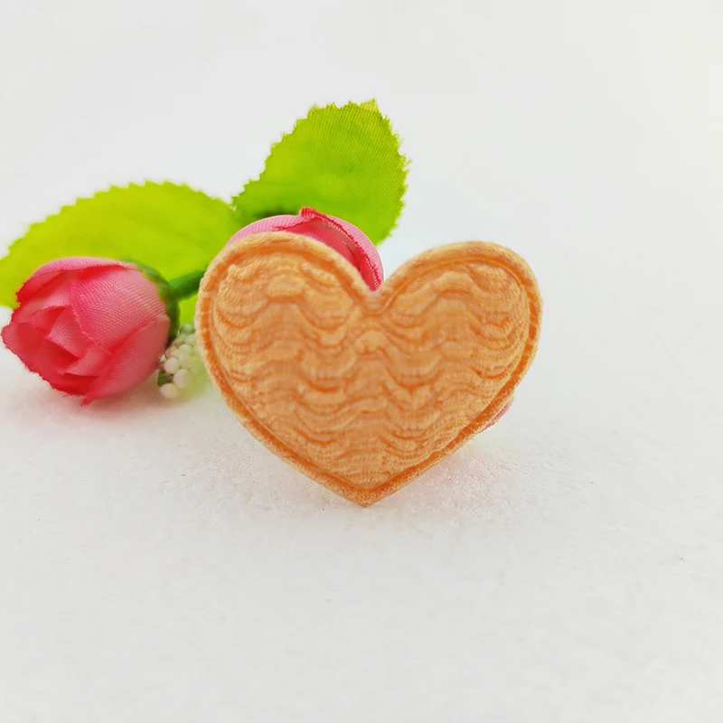 100 Stück 3,5x3CM Herz-Applikationen zum Aufnähen für Kleidung, Hüte, Nähzubehör, DIY-Kopfbedeckungen, Haarspangen, Schleifendekoration, Patches – Detail 12