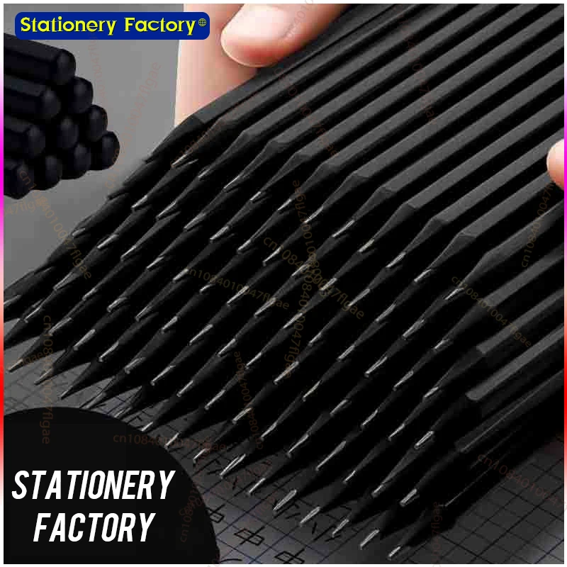 مجموعة أقلام رصاص جرافيت من الخشب الأسود HB قلم كتابة مكتب الرصاص الأسود مكون من 10 قطع هدية قرطاسية للمبتدئين والفنانين المحترفين