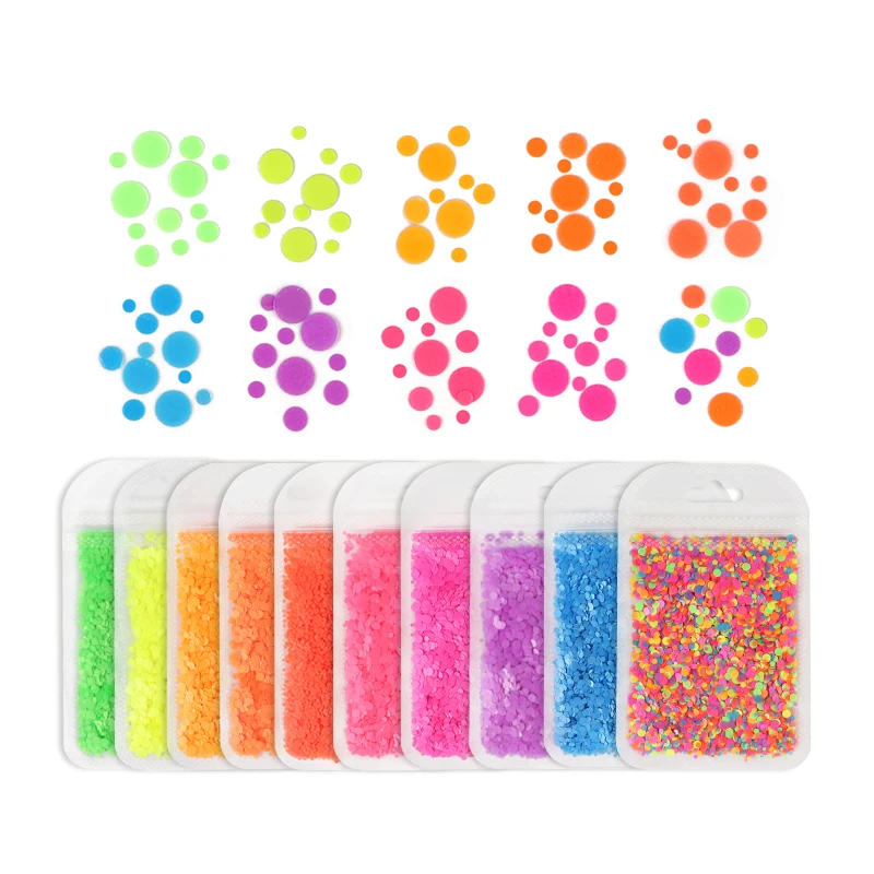 Stampo in resina epossidica con paillettes rotonde fluorescenti riempimento di fiocchi Glitter Paillette a forma di bolla accessori fai da te