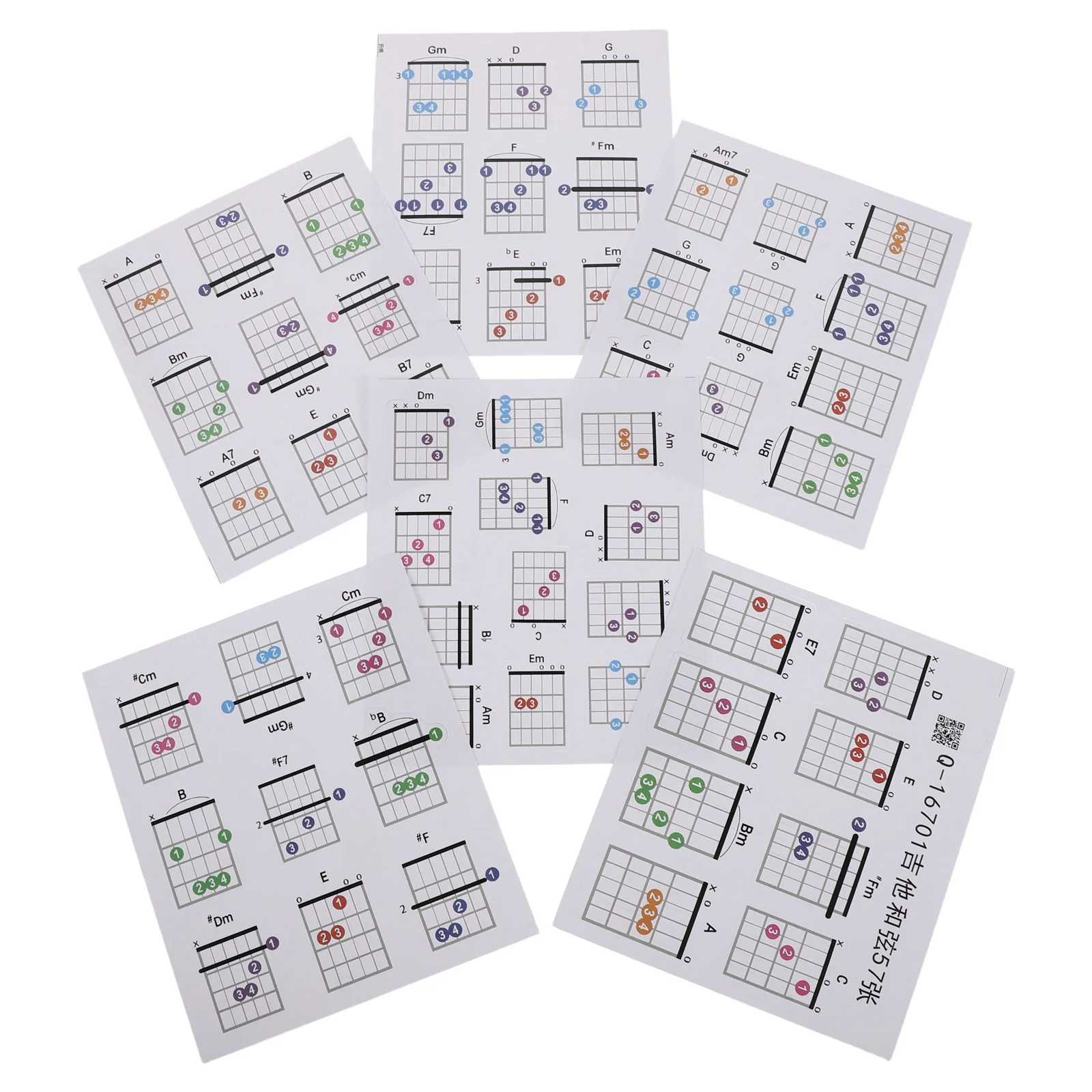 

Charts for Guitar Illustrated Guide with Clear Instructions for Both Novices and Pros
